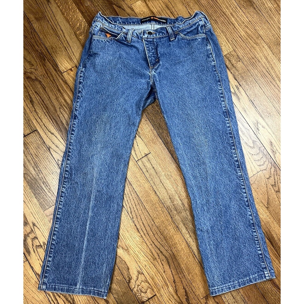 Wrangler Womens FR HRC2 2112 Flame‎ Resistant Bootcut Denim Jeans Sz 11 (34x30)